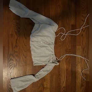 Zara off the shoulder long sleeve top